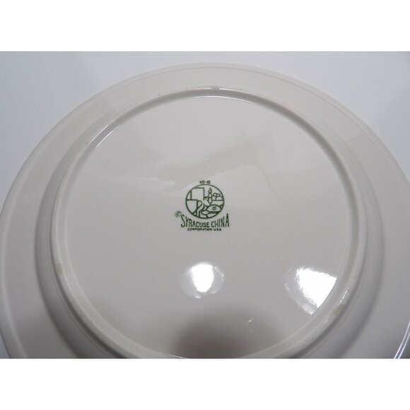 Syracuse China Cascade 12" Round Chop Plate Platter White Ceramic - Picture 6 of 7